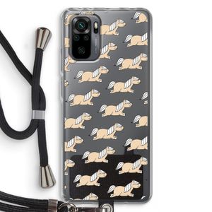 Ponys: Xiaomi Redmi Note 10 Pro Transparant Hoesje met koord
