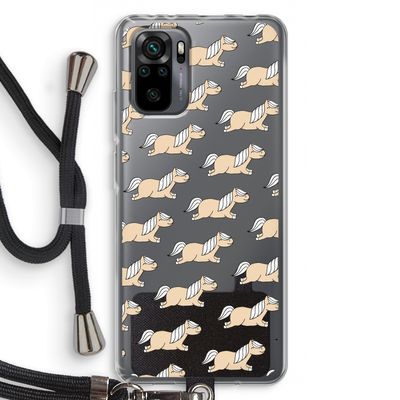 Ponys: Xiaomi Redmi Note 10 Pro Transparant Hoesje met koord
