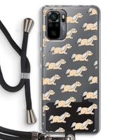 Ponys: Xiaomi Redmi Note 10 Pro Transparant Hoesje met koord