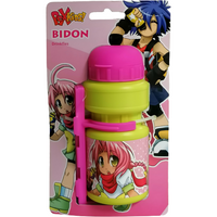 Pexkids kinderbidon mila groen/roze met houder - thumbnail