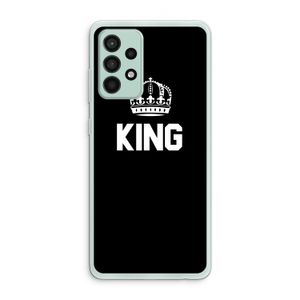 King zwart: Samsung Galaxy A52s 5G Transparant Hoesje