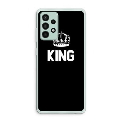 King zwart: Samsung Galaxy A52s 5G Transparant Hoesje
