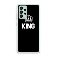 King zwart: Samsung Galaxy A52s 5G Transparant Hoesje