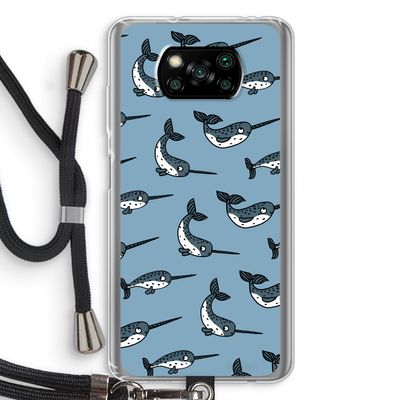 Narwhal: Xiaomi Poco X3 Pro Transparant Hoesje met koord