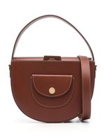 A.P.C. petit sac à main en cuir à poche - Marron