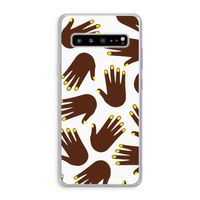 Hands dark: Samsung Galaxy S10 5G Transparant Hoesje Hands dark: Samsung Galaxy S10 5G Transparant Hoesje