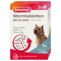 Beaphar Wormmiddel all-in-one (2,5 - 20 kg) hond 4 tabletten - thumbnail