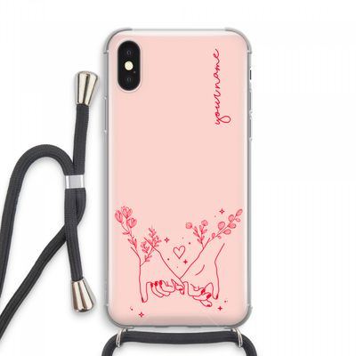 Best Friends: iPhone XS Max Transparant Hoesje met koord