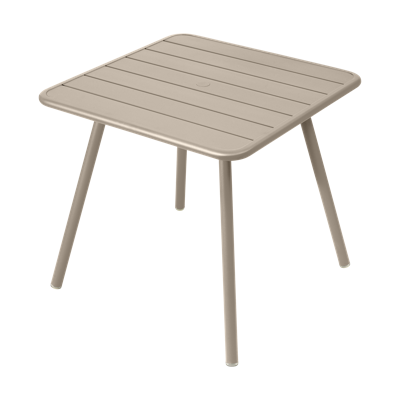 Fermob Luxembourg tuintafel vierpoot 80x80 cm Nutmeg
