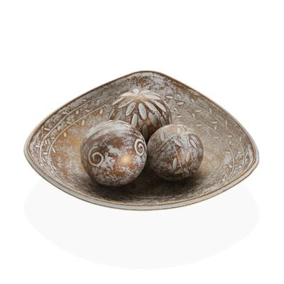 Tafeldecoratie Versa Bruin 31,5 x 9 x 31,5 cm