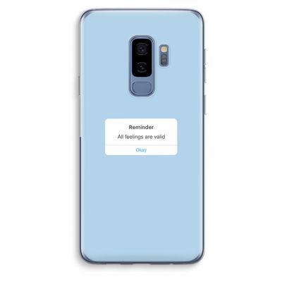 Reminder: Samsung Galaxy S9 Plus Transparant Hoesje