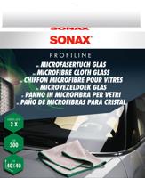SONAX microvezeldoek "glas microfiber cleaning cloth 3pcs.