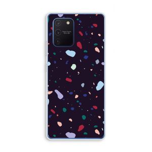Dark Rounded Terrazzo: Samsung Galaxy Note 10 Lite Transparant Hoesje