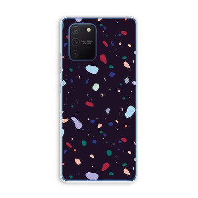 Dark Rounded Terrazzo: Samsung Galaxy Note 10 Lite Transparant Hoesje
