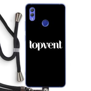 Topvent Zwart: Honor Note 10 Transparant Hoesje met koord