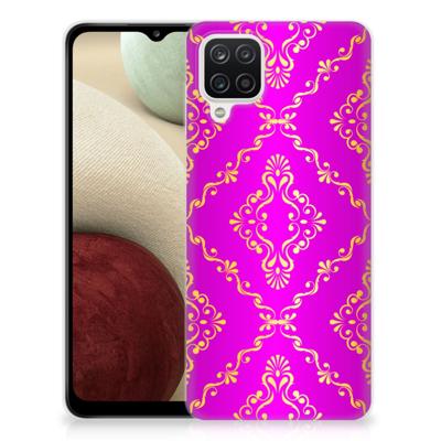 Siliconen Hoesje Samsung Galaxy A12 Barok Roze