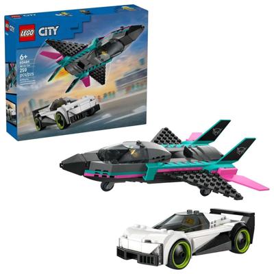 LEGO CITY 60489 Jet versus auto