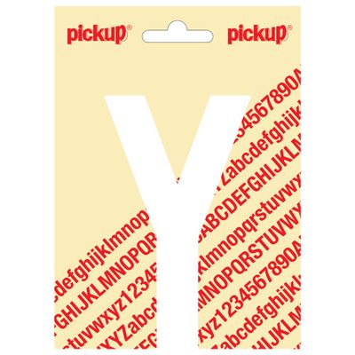Plakletter Nobel 120mm wit Y