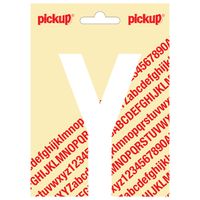 Plakletter Nobel 120mm wit Y
