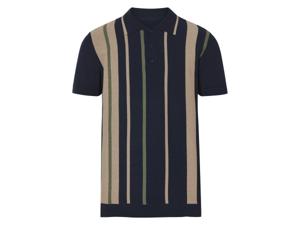 esmara Gebreid heren poloshirt (Blauw, XL)