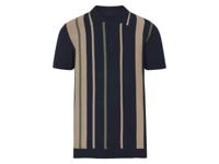 esmara Gebreid heren poloshirt (Blauw, XL)