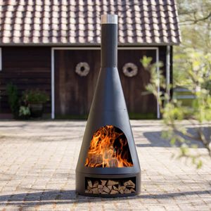 RedFire openhaard kingston 43x120 cm staal matzwart