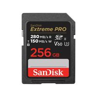 SanDisk Extreme Pro 256GB V60 UHS-II SD Kaart 280/100MB/s