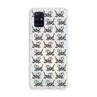 Zwarte poes: Galaxy A51 4G Transparant Hoesje