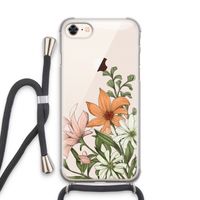 Floral bouquet: iPhone 8 Transparant Hoesje met koord