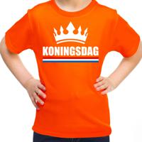 Koningsdag t-shirt voor kinderen - oranje - meisjes/jongens - feestkleding - thumbnail