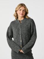 Neo Noir Taura Fluffy Cardigan | Grey