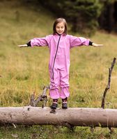 Waterproof Softshell Overall Comfy Baby Pink Jumpsuit - thumbnail