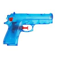 Waterpistool - 14 cm - blauw - waterpistooltjes - basic model