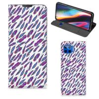 Motorola Moto G 5G Plus | Hoesje met Magneet | Feathers Color