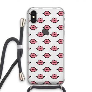 Lipjes: iPhone XS Transparant Hoesje met koord