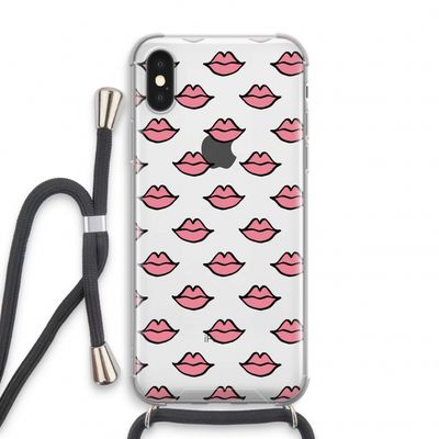 Lipjes: iPhone XS Transparant Hoesje met koord