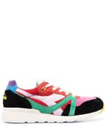 Diadora baskets lacées à design à empiècements - Rouge
