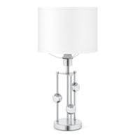Tafellamp Nachtlampje/Bureaulamp met E27-Fitting Lampenkap van Linnen en Decoratieve Bolletjes Moderne Nachtlamp