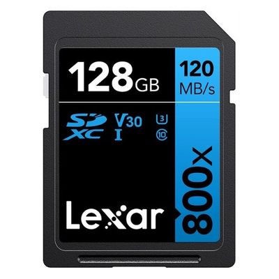 Lexar SDXC Blue Series UHS-I 800x 128GB V30