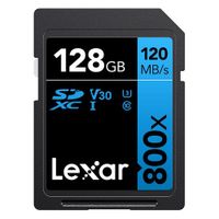 Lexar SDXC Blue Series UHS-I 800x 128GB V30
