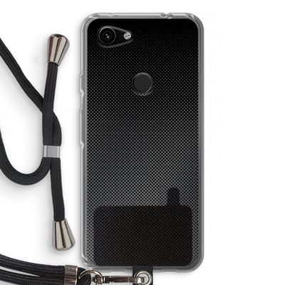 Musketon Halftone: Pixel 3a Transparant Hoesje met koord