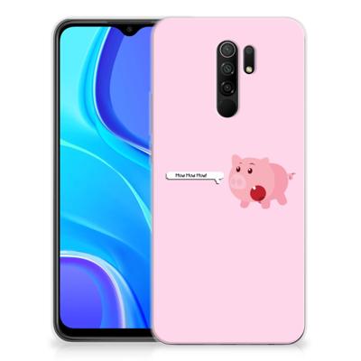 Xiaomi Redmi 9 Telefoonhoesje met Naam Pig Mud Xiaomi Redmi 9 Telefoonhoesje met Naam Pig Mud