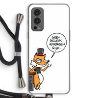 Geen Gezeik: OnePlus Nord 2 5G Transparant Hoesje met koord
