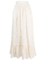 Gucci broderie anglaise maxi skirt - Tons neutres