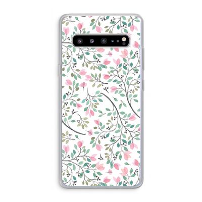 Sierlijke bloemen: Samsung Galaxy S10 5G Transparant Hoesje