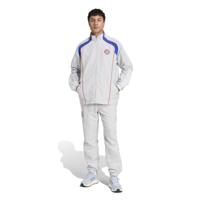 adidas Bayern München Urban Purist Trainingspak Full-Zip 2024-2025 Lichtgrijs Wit Blauw Rood