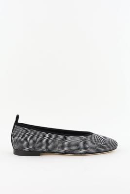 Odare ballerina&apos;s Agata camoscio nero