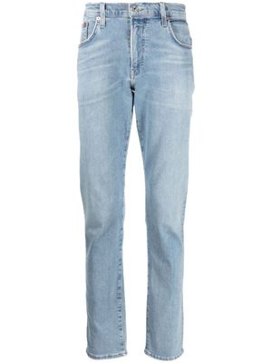 Citizens of Humanity jean slim à patch logo - Bleu