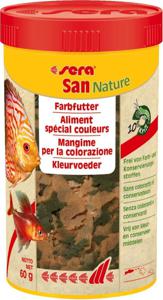 Sera San Nature Vlokvoer 250ml - Bevordert Kleur & Vitaliteit in Siervissen, Zonder Kunstmatige Toevoegingen