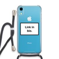 Link in bio: iPhone XR Transparant Hoesje met koord